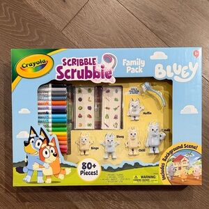 Crayola Bluey Scribble Scrubbie Family Pack. NWT.